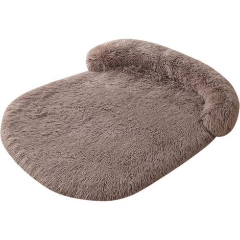 Removable and Washable Dog Basket S-XXL, Removable Dog Bed, Soft and Comfortable Cat Cushion, Anti-Stress Pet Mat for Small, Medium, and Large Pets (Beige Brown, 55x40cm) (1/5)
