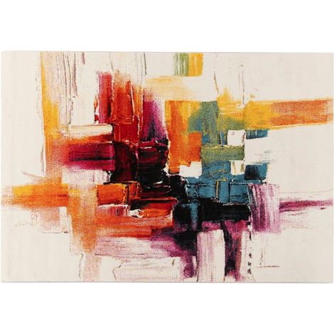 Tappeto a motivi multicolori 160 x 230 cm GOUACHE