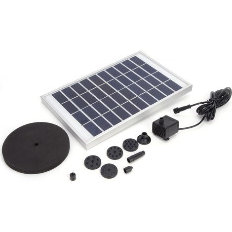 Pompe solaire miniature 5W 10V avec disque flottant haute efficacité pour fontaine de piscine (1/5)