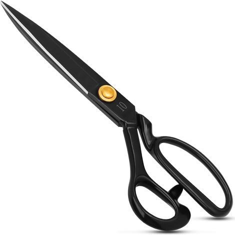 Ciseaux à tissu pour gaucher, ciseaux de tailleur en acier à haute teneur en carbone, adaptés pour couper les vêtements, le tissu, le cuir, la couture et la conception artisanale (1/5)