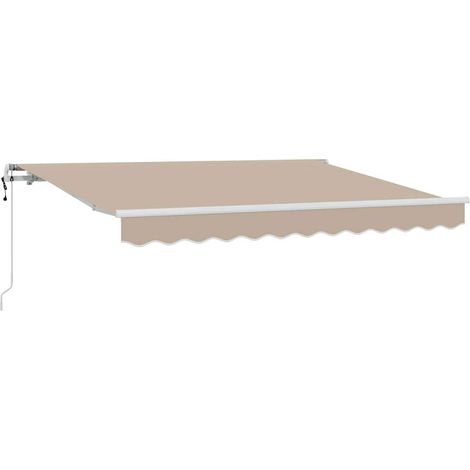 Maison Exclusive - Tenda Retrattile Beige 350 x 200 cm Tessuto