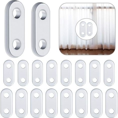 20 Poids de Rideau Blancs en Fer pour Rideaux de Chambre à Coucher, nappes, Drapeaux. (1/5)