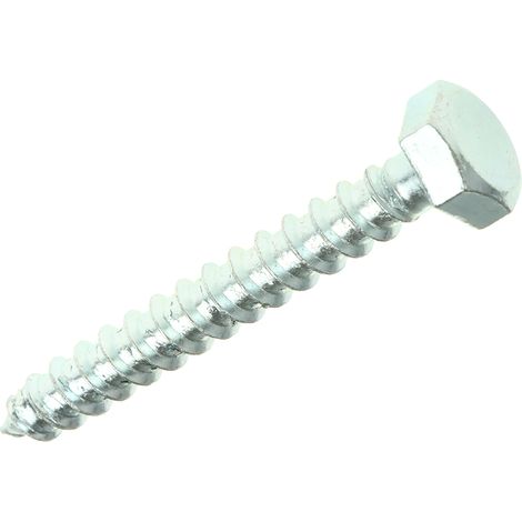 Vis tire-fond, 8mm x 60mm, en Acier, en Acier trempé ( Prix pour Sachet de 25 )