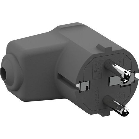 Bachmann 960.302 Spina angolata di sicurezza Poliammide 250 V Grigio (RAL 7035) IP20 (1/2)
