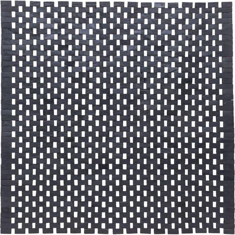 Sealskin woodblock tapis de bain 60x60 cm teck noir (1/4)