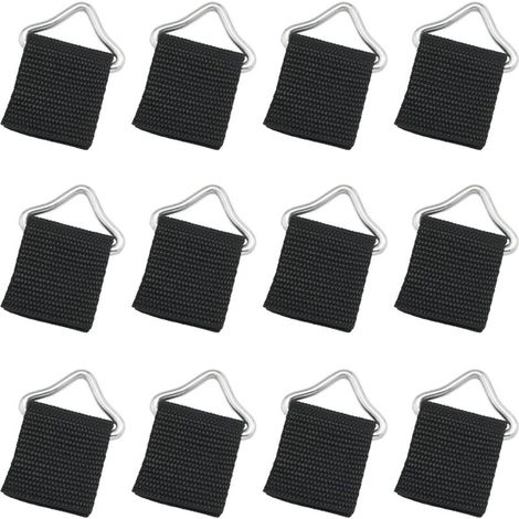 12PCS trampoline ressort boucle trampoline accessoires trampoline triangle boucle triangle anneau boucle V-ring haute résistance à la corrosion métal triangle anneau boucle (1/4)