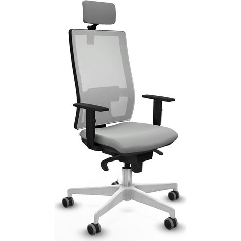 Silla de oficina piqueras y crespo Horna gris claro reposacabezas ajustable (1/5)