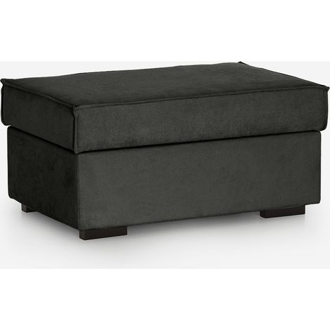 Pouf contenitore idrorepellente con apertura a gas made in Italy Gavia - Grigio Scuro