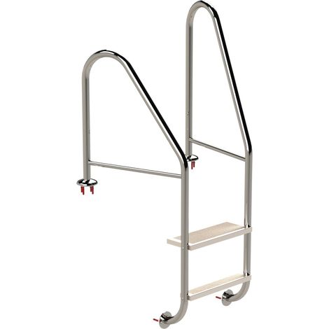 Eichenwald Poolleiter Modell 07 Marina Öffentlich Flanschmontage Beckentiefe 1060mm 3 Stufen (1/4)