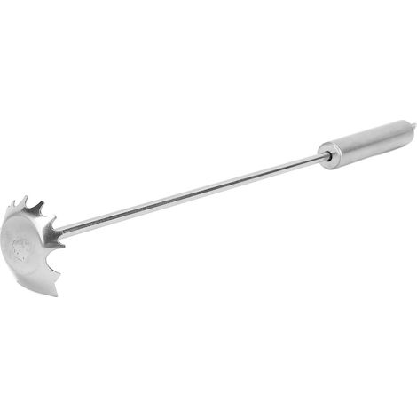 Grattoir Nettoyant pour Barbecue Gril Inox Manche Long 1 Pièce Compact Léger Pour Maison Camping Pique-nique (1/5)