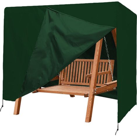 220x125x170(vert). Housse de Protection pour Balancelle Housse de Chaises de Jardin en PE. Couverture de Meubles de Jardin.Bâche Anti-UV Imperméable. Indéchirable. Résistance au Froid (1/4)