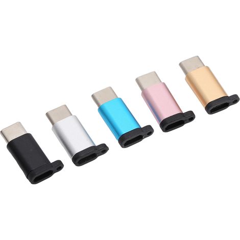 Adaptateur secteur USB-C avec connecteur micro-USB, compatible avec les smartphones Android.