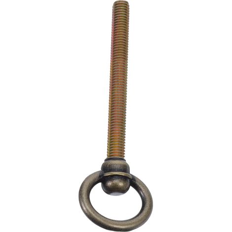 Poignée de Tiroir Vintage en Bronze Antique Anneau 8x50 Mm, Poignée Ronde de Meuble pour Commode, Armoire, Boîte à Bijoux, Tiroir Cuisine, Quincaillerie D’armoire Ancienne (1/5)