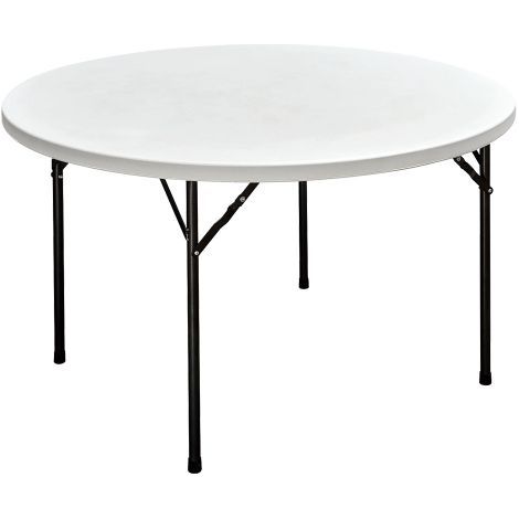 TAVOLO TONDO PIEGHEVOLE 'PARTY' Ø cm 120 x h. 74 - colore bianco