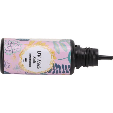 Création de bijoux en résine époxy cristal à faire soi-même - Colle souple à polymériser aux UV, résine époxy cristal liquide (15 g) (1/5)