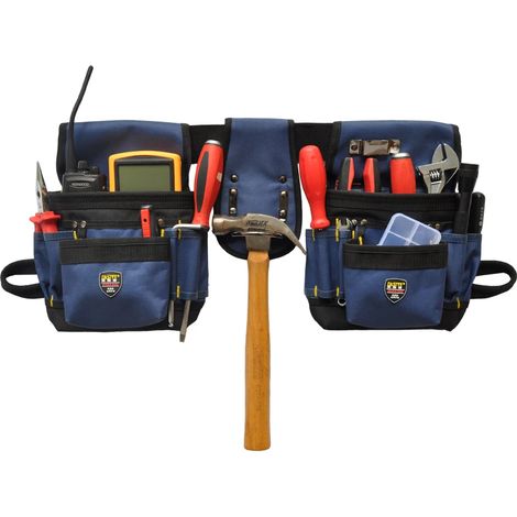 MIMOSON-Multi-functional Electrician Tool Bag Waist Pouch Belt Storage Holder Organizer Electricians Tool Pouch Kit Bag(Tool not included) (1/4)