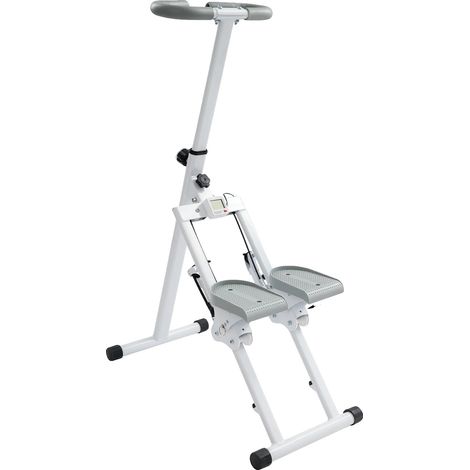 Stepper, einstellbarer Widerstand, rutschfeste Pedale, WEISS (1/2)