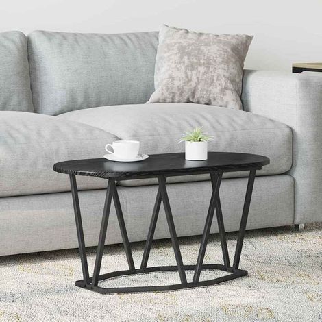 Couchtisch Schwarz Eichen-Optik 80 x 40 x 40.5 cm
