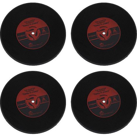 Lot de 4 tapis de tasse en vinyle (1/3)