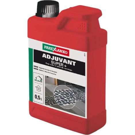 Parexlanko – Adjuvant super pour joints de carrelage intérieur et extérieur – Augmente la souplesse et l'étanchéité – 0.5L – 2596