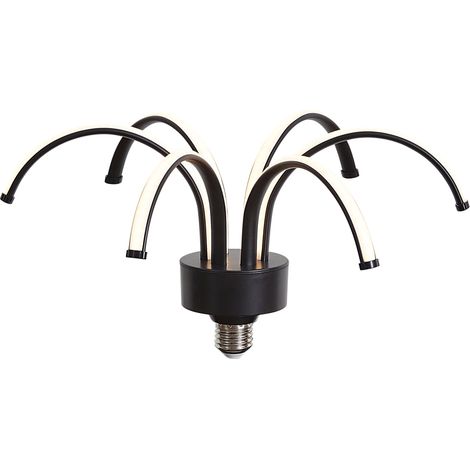 QAZQA E27 LED Deco Lamp Black 6W 450 lm 3000K