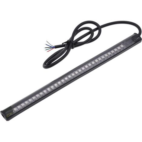 Motorrad-Rücklichtleiste, 8 Zoll, mit 32 LEDs (3528), Blinkern und Bremslichtern – Passend für das Kennzeichen