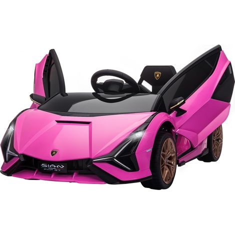Auto elettrica per bambini 108 x 62 x 40 cm telecomando parentale sedile ergonomico design in PP rosa 210000486