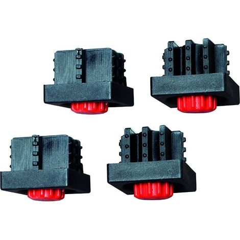 Siena Garden universal Fußkappen 4er-Set, schwarz Zubehör Tische Stühle