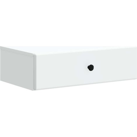 Wandmontierter Beistelltisch Weiß 59 x 34,5 x 17 cm vidaXL