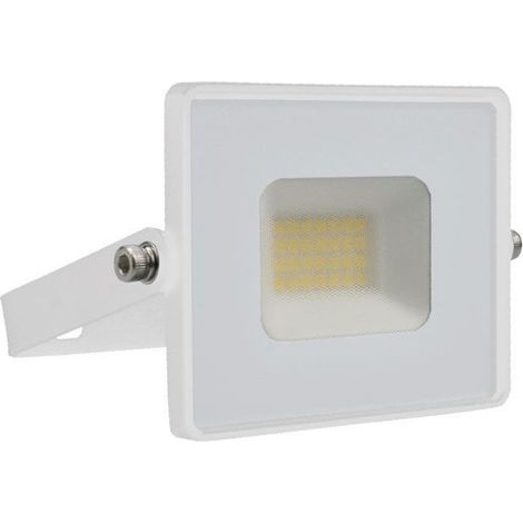 20W LED PROIETTORE SMD G2 E-SERIES CORPO BIANCO 6500K                                                    - Luce FREDDA (1/5)