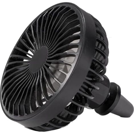 Ventilateur de Voiture avec Lumière 12 V-24 V USB 3 Vitesses Vent (1/5)