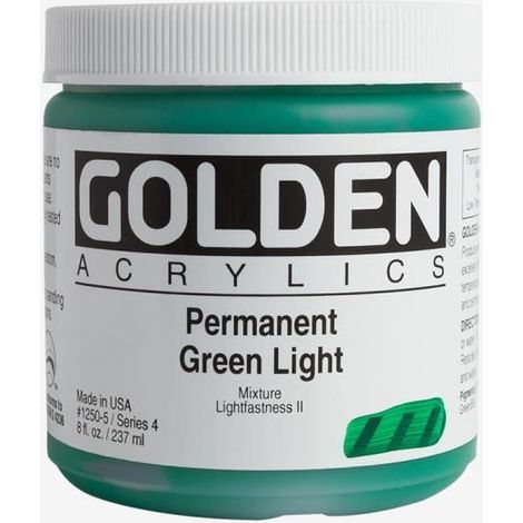 Golden : Heavy Body Acrylic Paint : 236ml : Perm Green Light