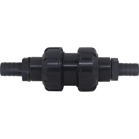 Clapet anti retour a boule clapet antiretour en pvc valve unidirectionnelle soupape vidange piscine (filetage 1/2" + OD12mm) (1/4)