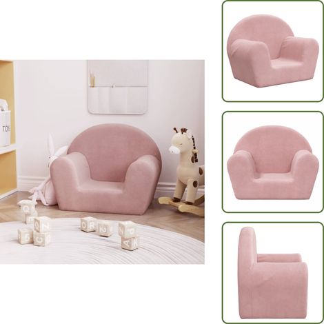Canapé pour enfants rose peluche douce - Canapé Enfant - Canapé Bébé - Mobilier Enfant - Meubles Chambre Enfant - Jouet Enfant (1/5)