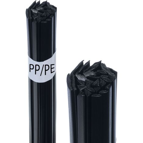 Rosfix Fil à Souder Plastique 50 g Noir – Mix 8 mm/3,5 mm 42 cm  250–310 °C  pour PP/PE