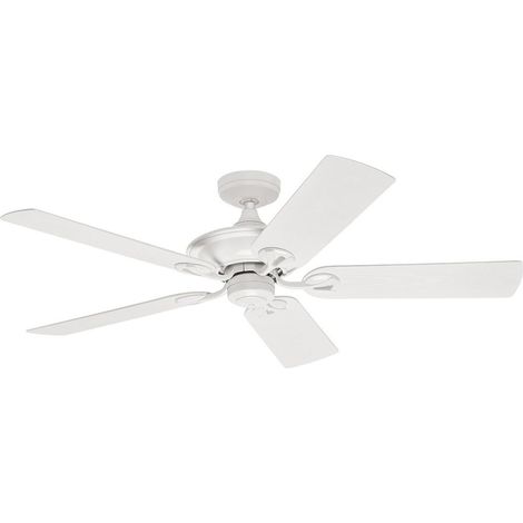 Ventilateur de plafond extérieur Maribel Blanc 132 cm