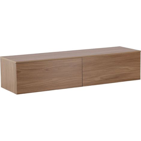 Meuble TV en Bois "Frihamn" 160cm Noyer (1/5)