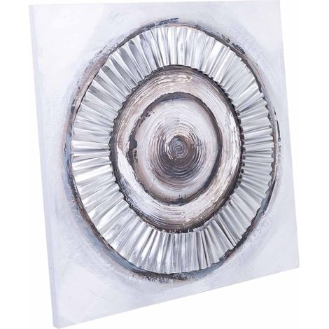 Cuadro con relieve pintado a mano 80x80x3 (1/5)