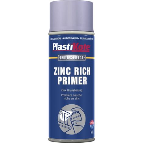 Premium Zinc Primer Spray - 400ml, Waterproof and Rust-Inhibiting, Ideal for Metal Surfaces (1/2)