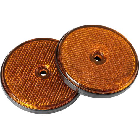 Catarifrangenti rotondi - Ø 65 mm - Arancio (1/2)