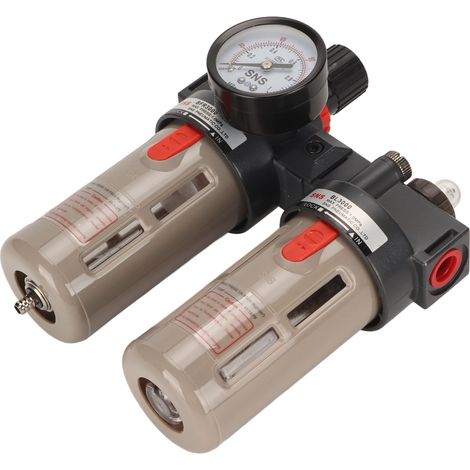 Druckluftfilterregler G3/8 Aluminiumlegierung Effektive Filtration Wasser-Öl-Abscheider (1/5)