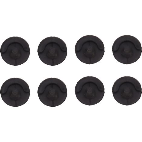 Lot de 8 pieds en silicone anti-rayures, ronds et isolants thermiques pour friteuse et poêle à frire/barbecue. (1/5)
