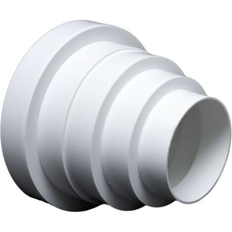Réducteur universel pour systèmes de ventilation Ø 80-150 mm. Raccord réducteur tube de réduction Ø 80 100 120 125 150. Conduit de ventilation à tuyau rond de ventilation de transition RDRC. (1/5)