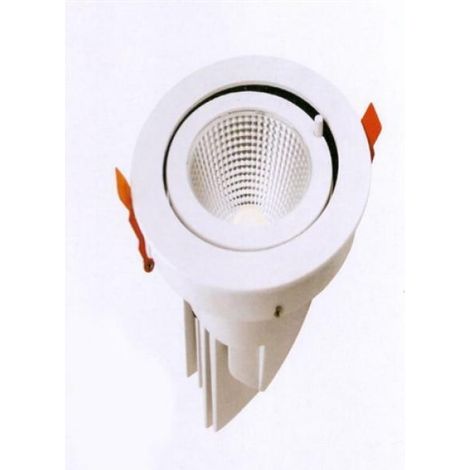 Faro led da incasso cob 30w mini orientabile 360 orizzontale e 90 verticale 3000k