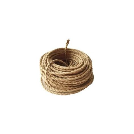 Câble Électrique Vintage 10m, 2 Cœurs Fil Tressé en Cuivre pour Luminaire Pendentif DIY, Corde Industrielle Rétro pour Décoration Intérieure (1/5)