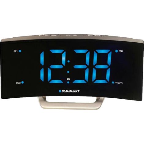 Blaupunkt CR7USB radio-réveil avec charge USB noir (1/2)