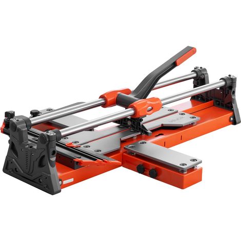 Coupe-carreaux manuel 600 mm, outil de découpe avec tête glissante, base à ressort, guide d'alignement, pour carrelage céramique (1/5)