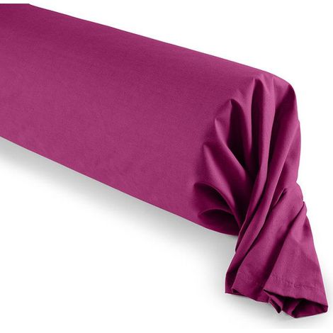 Taie de traversin - Prémium - 45 x 185 cm - 100% coton - Certifiée Oeko-Tex - Douceur et robustesse (1/3)