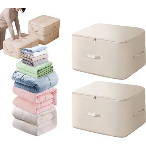 Sac De Compression - Sans Aspirateur - Pour Couette Et Vêtements - Double Couche Imperméable - 40 % Gain D Espace - Lot De 3 (1/5)