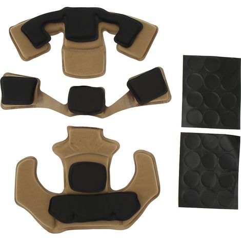 Coussinet de casque en mousse mémoire 2 couches pour casque WENDY Tan, protection et confort optimaux. (1/5)